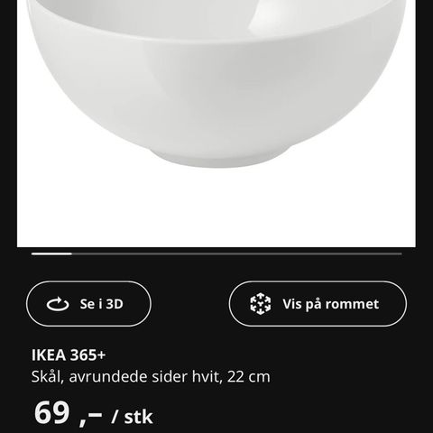 IKEA skål 365 - 22cm