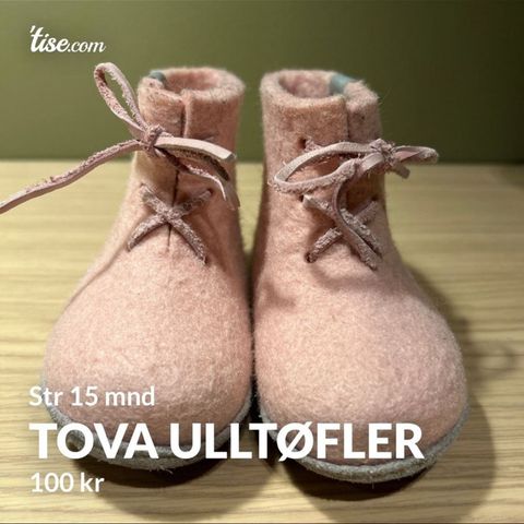 Tova ulltøfler til baby/barn