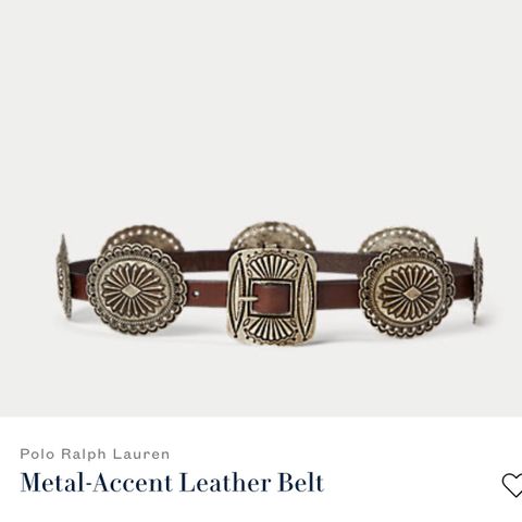 Ralp lauren metal-accent leather belt