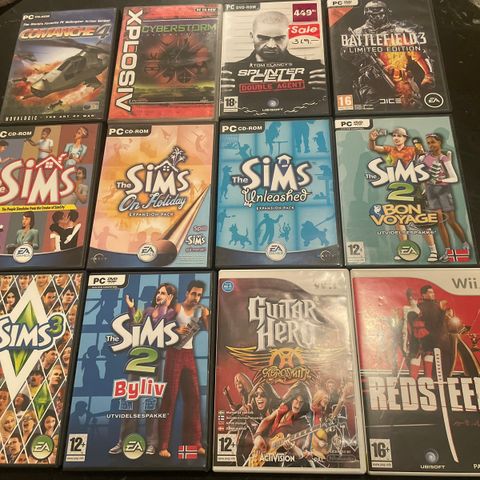 Pc - Wii - sims - comanche 4 - xplosiv cyberstorm - splinter cell - battlefield