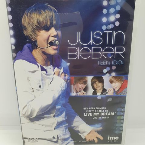 Justin Bieber Teen Idol. Dvd