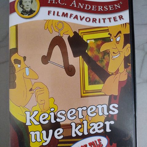 Dvd familiefilm. Keiserens nye klær. HC. Andersen filmfavoritter. Norsk tale.