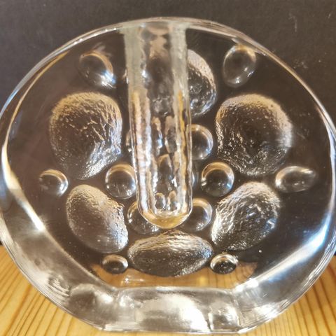 Rund Walther glassvase fra 1960