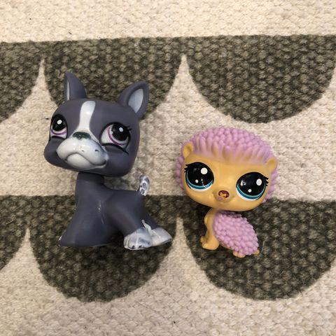 Littlest pet shop 2 figurer (hentes/sendes)