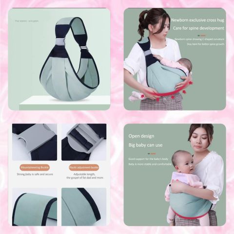 Bæremeis/sele/baby sling, med ergonomisk sikkerhet.