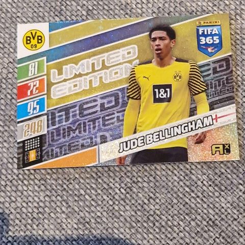 Jude Bellingham Limited Edition Borussia Dortmund Panini Adrenalyn XL FIFA 365