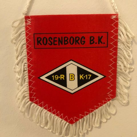 Rosenborg / RBK - vintage liten dobbeltsidet minivimpel