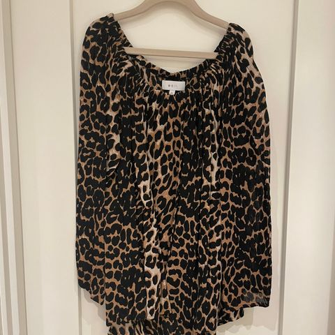 Leopard bluse XS