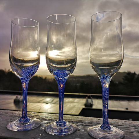 Magnor champagneglass / Firmaglass Star shipping / krystallglass