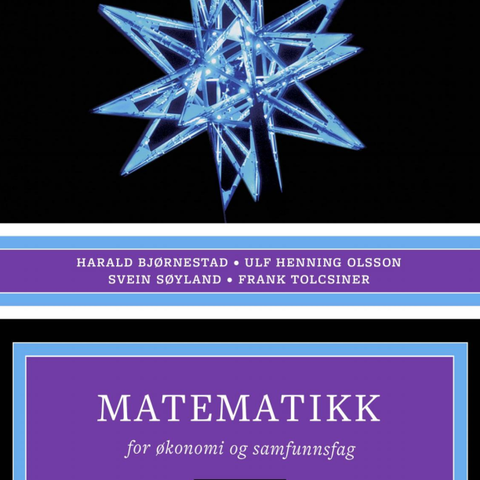 Matematikk for økonomi og samfunnsfag