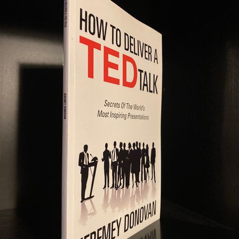 📚BORGE ANTIKVARIAT: «How to deliver a TED-Talk» Jeremy Donovan