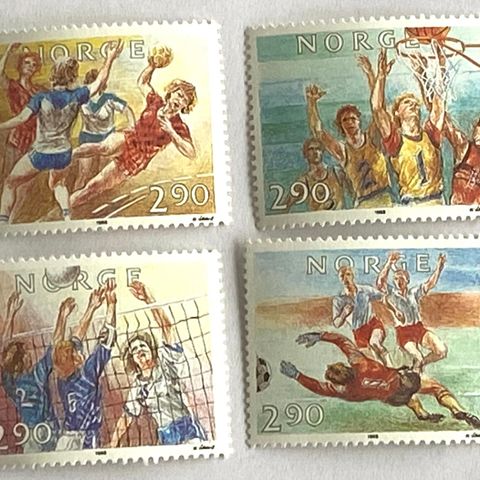 Norge 1988 Ballsport NK 1052-1055 Postfrisk