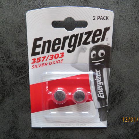 Energizer knappcelle batteri silver oxide