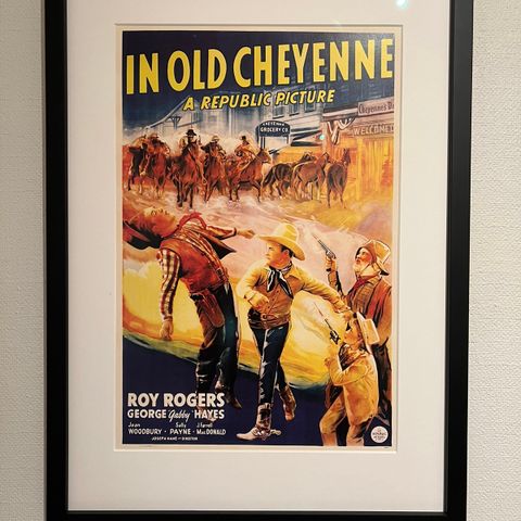 In Old Cheyenne Retro print innrammet.