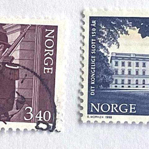 Norge 1998 Det Kgl Slott 150 år NK 1344 - NK 1345 Stemplet
