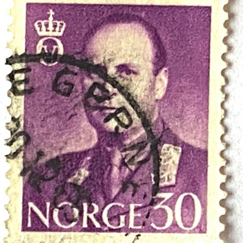 Norge 1958/62 Kong Olav V Øremerker NK 455 Stemplet