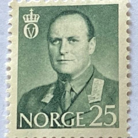 Norge 1958/62 Kong Olav V Øremerker NK 454 Postfrisk