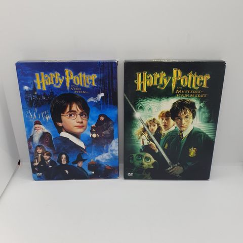 Harry Potter og de vises stein + Mysteriekammeret. 2 disk dvd