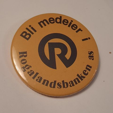 Bli medeier i Rogalandsbanken as - Button / Pin