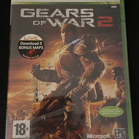 Forseglet Gears of War 2 Xbox 360