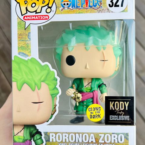 Funko Pop! Roronoa Zoro (Glow In The Dark) | One Piece (327) Excl. to Kody