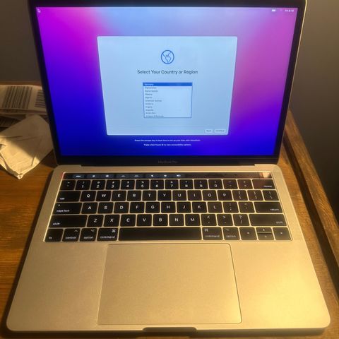 “NY” MacBook Pro 13” Retina med Touchbar, 2.9GHZ, Late 2016