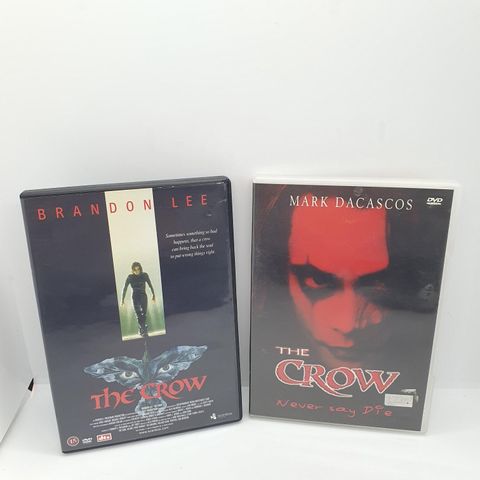 The Crow og The Crow Never day Die. Dvd