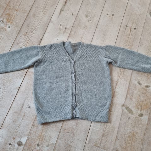 Strikket Cardigan Rauma garn Str.M/L