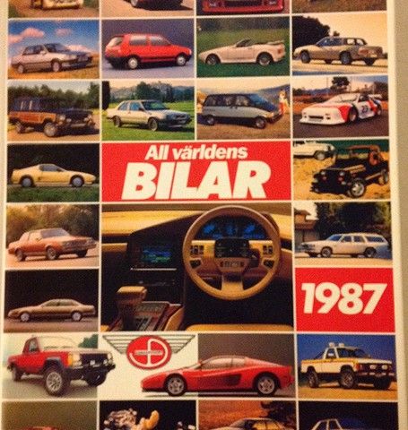 ALL VERDENS BILER. ALL VÄRLDENS BILAR, 1987. Swede books International.