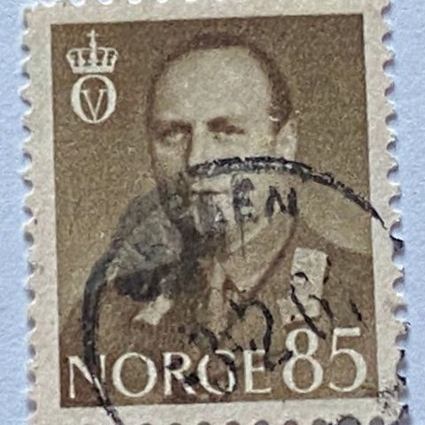 Norge 1958/62 Kong Olav V Øremerker NK 467 Stemplet