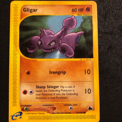 pokemonkort Gligar 59/144