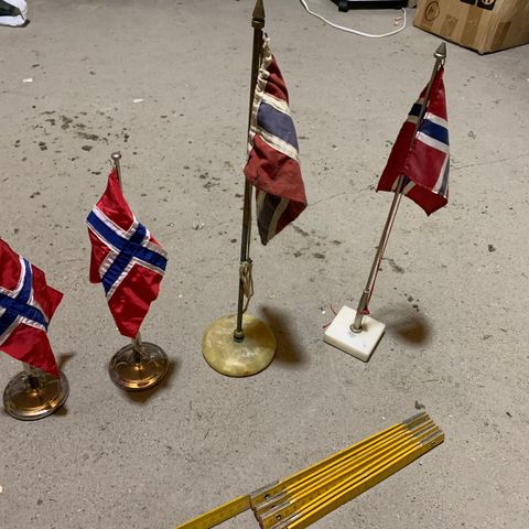 norske flagg og vimpel