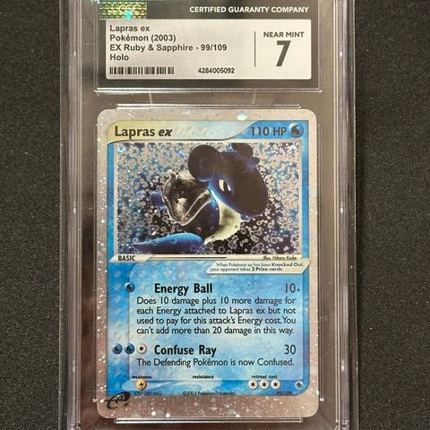 Lapras EX #99 (holo) - EX Ruby & Sapphire - CGC 7