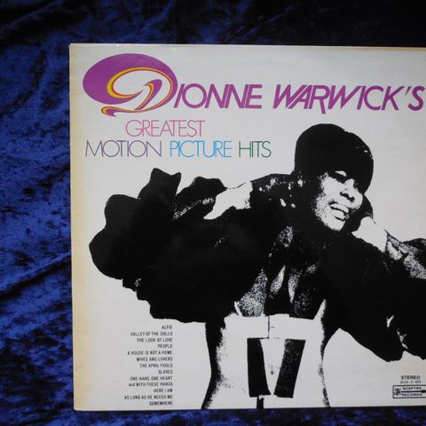 DIONNE WARWICK - GREATEST MOTION PICTURE HITS - FRA FILMER - JOHNNYROCK