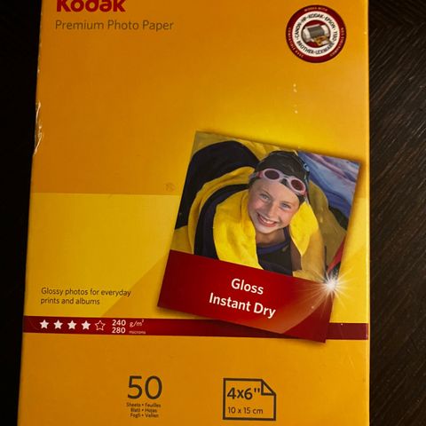 Kodak premium photo paper