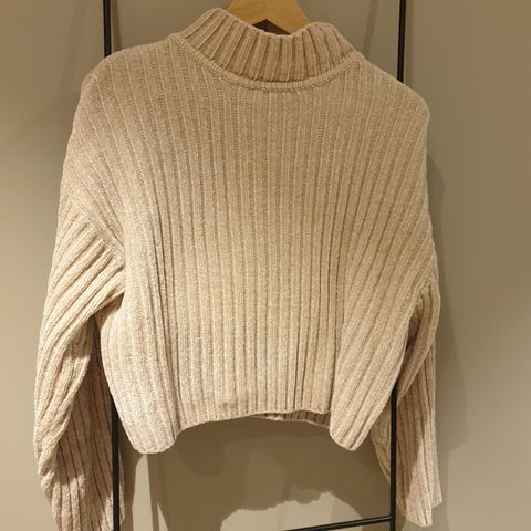 Lys beige genser str S