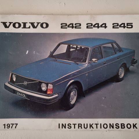 Instruksjonsbok Volvo 240 1977