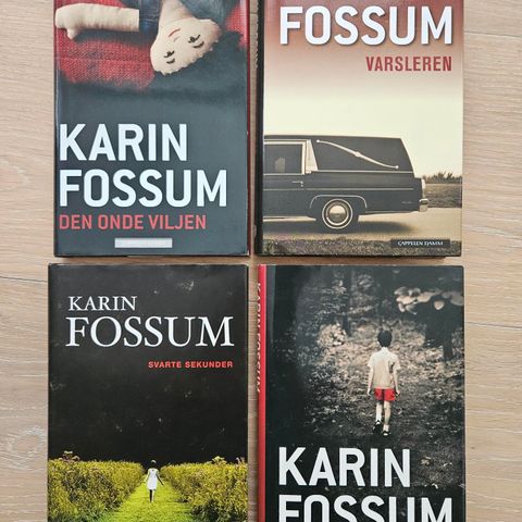 Karin Fossum - 4 bøker🤩📚