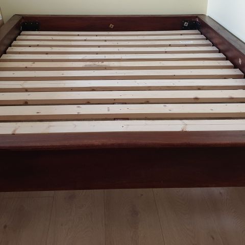 Unik japansk kinesisk futon seng sengeramme madrass massiv tre 140 x 200
