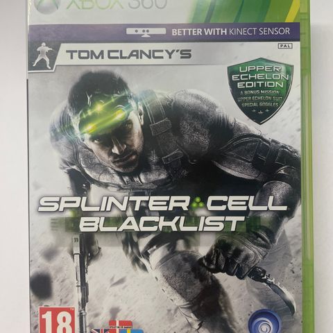 Tom Clancy’s Splinter cell Blacklist UPPER ECHELON EDITION Xbox 360