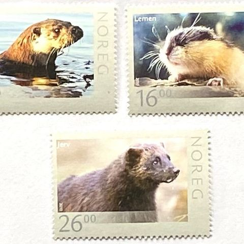 Norge 2010 Norsk Fauna V NK 1742-1744 Postfrisk