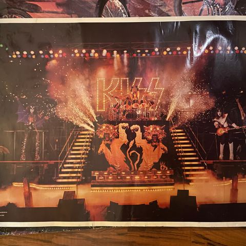 Vintage Kiss plakat Alive 2 1977.