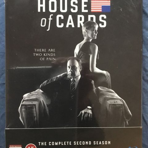 Ny/uåpnet House of cards sesong 2 Blu-ray