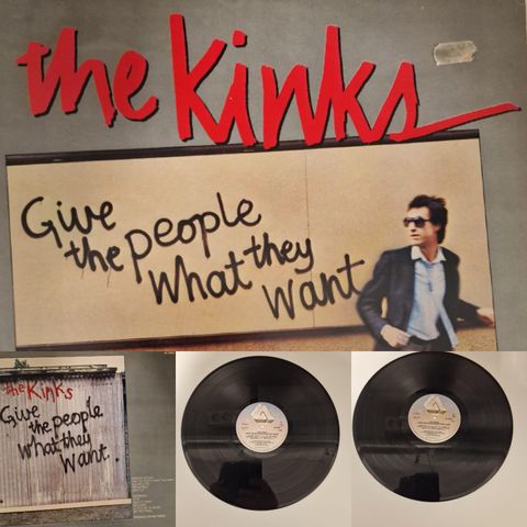 THE KINKS  / GIVE THE PEOPLE WHAT THEY WANT 1981 - VINTAGE/RETRO LP-VINYL