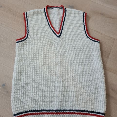 Vintage strikkevest/tennisvest