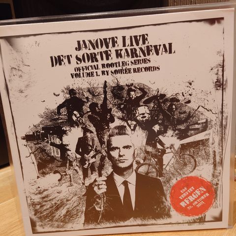 Janove - Live Det Sorte Karneval. 3LP. Bergen 29/10-21.