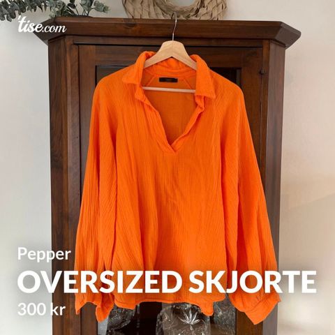 Fargerik oversized skjorte