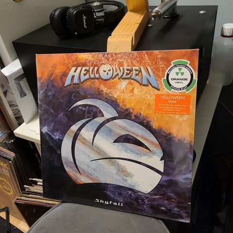 Helloween skyfall 12" EP, orange vinyl limited edition