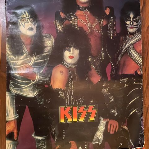 Kiss Vintage Plakat kjempeplakat 1976-77.