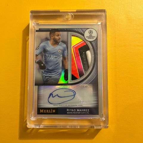 Riyad Mahrez matchball auto fotballkort